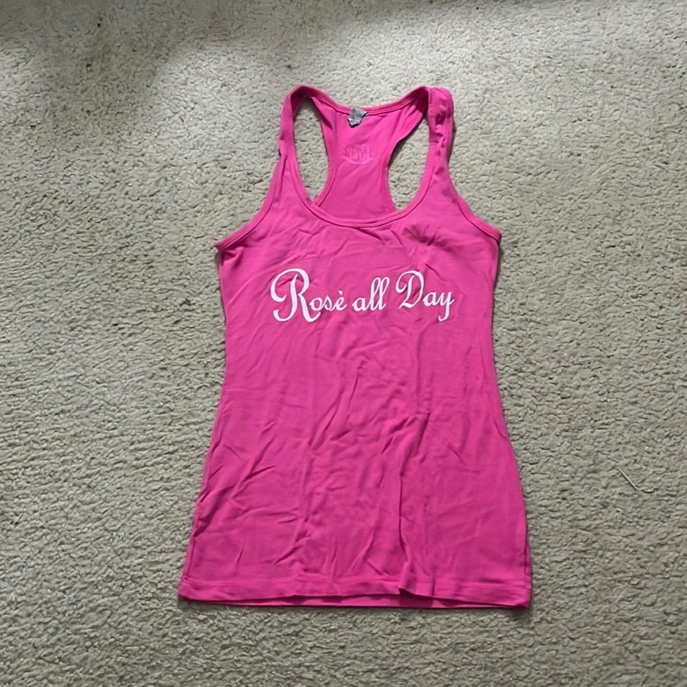 Rose All Day Pink Racerback Tank - Picture 1 of 6